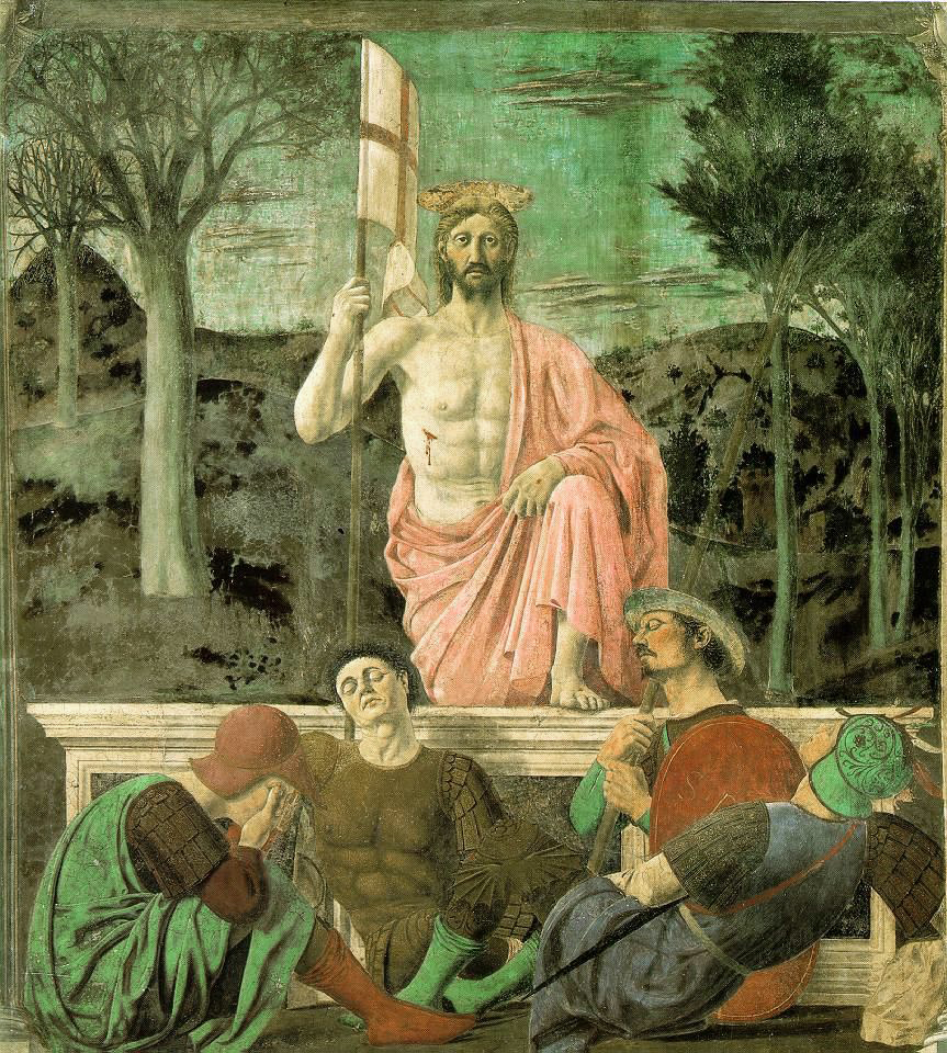 Zmartwychwstanie Jezusa Chrystusa. Obraz Piera della Francesca (Wikipedia/Museo Civico di Sansepolcro)