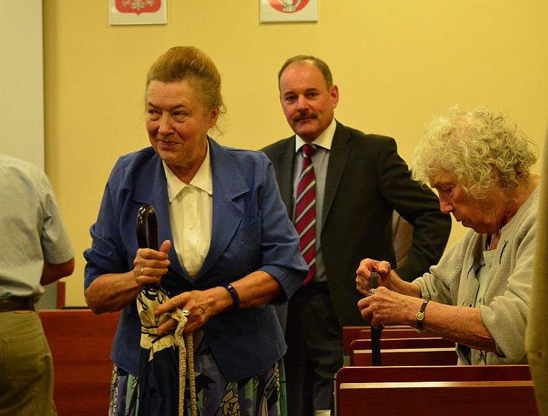 Maria Talarczyk (z lewej) i Anna Sokolik były obecne na sesji Rady Miejskiej w ubiegłym tygodniu (iSokolka.eu)