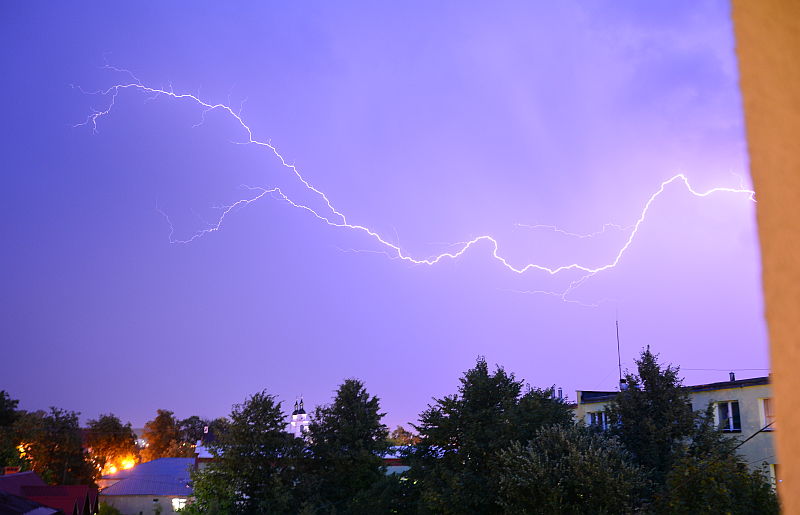 Burza nad Sokółką, 28 lipca, godzina 21.17 (iSokolka.eu)