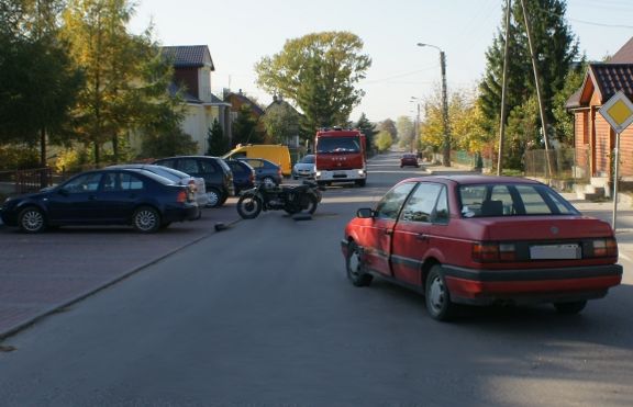 Do wypadku doszło na ulicy Goniądzkiej (KPP Sokółka)