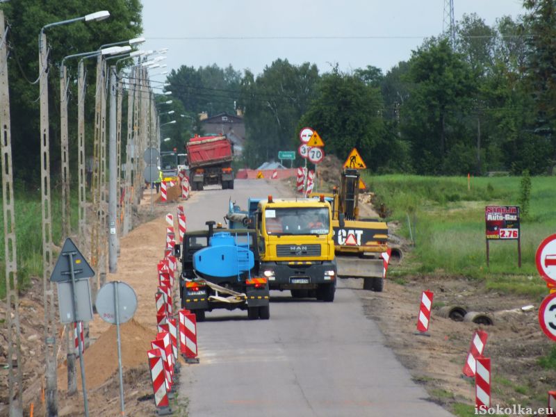 Przebudowa drogi Janów - Korycin. Czerwiec 2012 (iSokolka.eu)