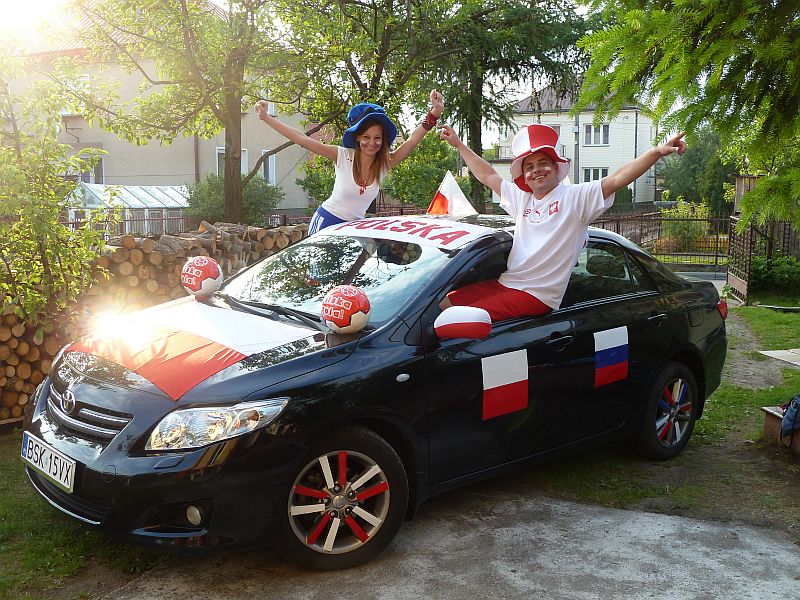 Toyota przygotowana na mecz Polska - Rosja (O. Maliszewska)