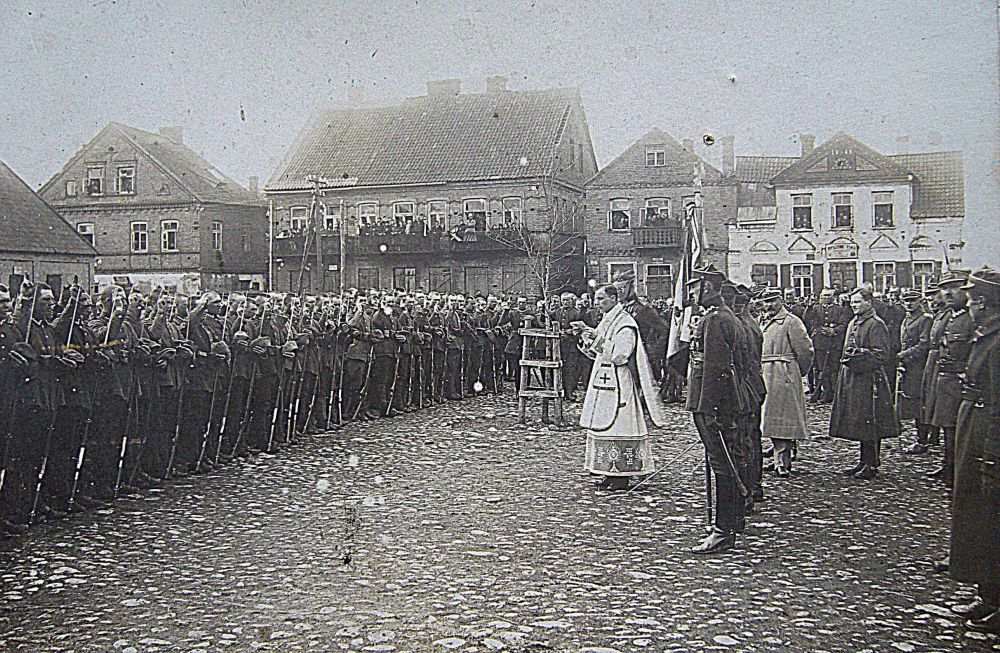 Tak wyglądał plac w centrum Sokółki w 1924 roku