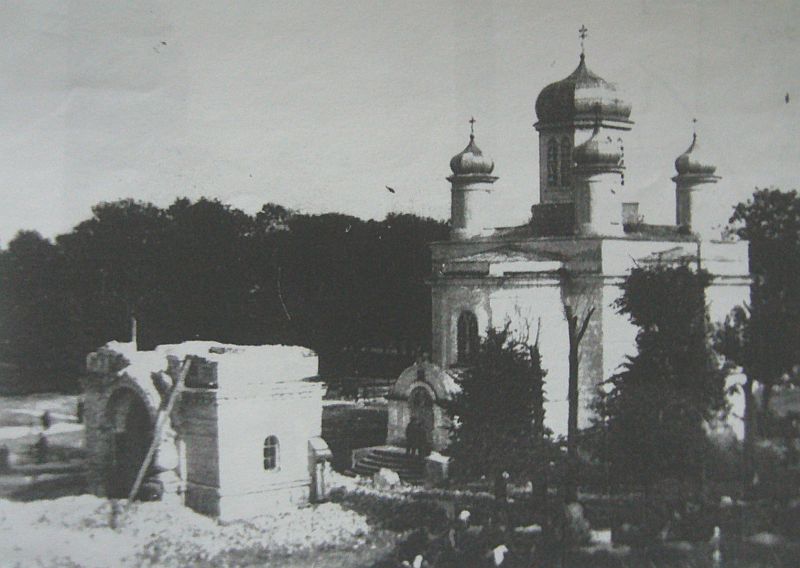 Rozbierana dzwonnica przed sokólską cerkwią