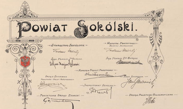 Podpisy władz z Sokółki (loc.gov)