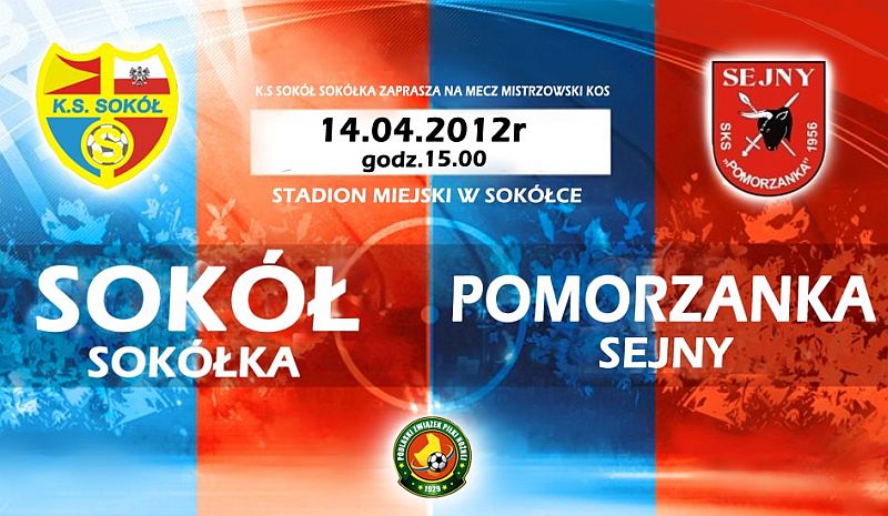 Mecz Sokoła jutro na stadionie w Sokółce
