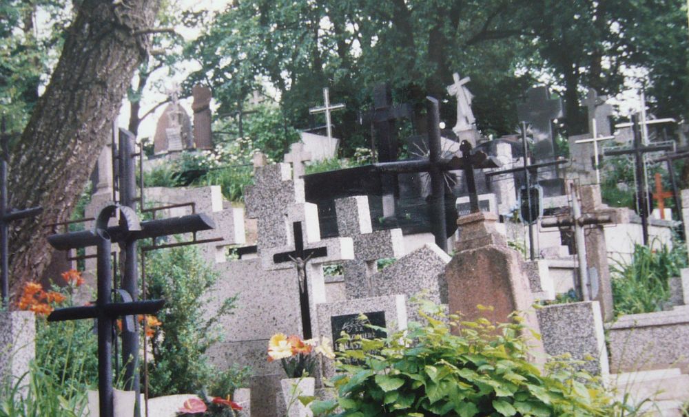 Krzyże w najstarszej części cmentarza (mab)