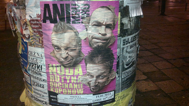 Plakat reklamujący występ kabaretu (iSokolka.eu)