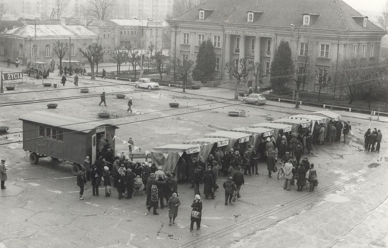 Plac Kościuszki w latach 70-tych