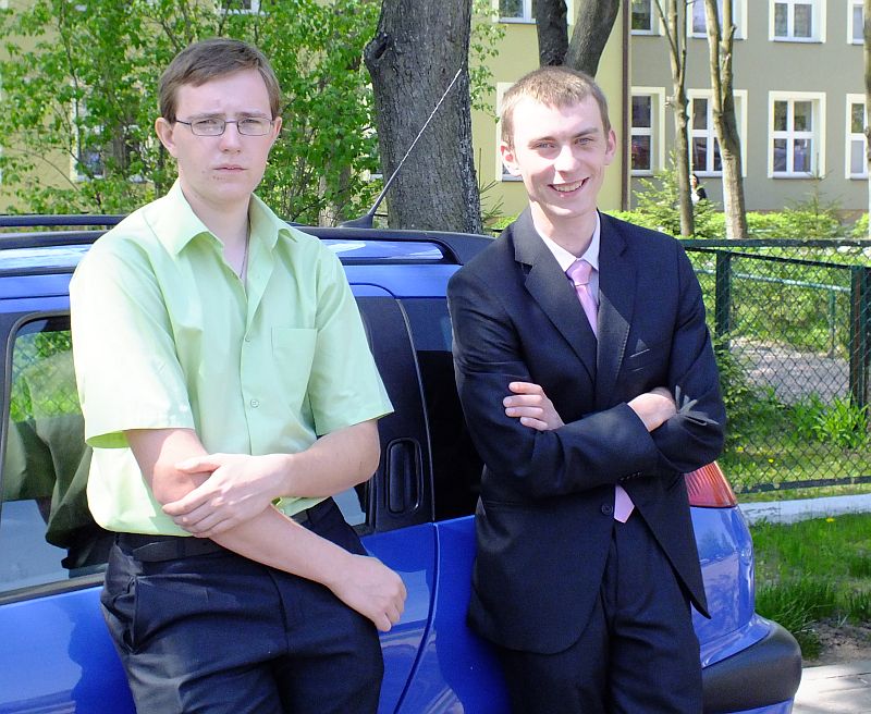 Piotr Zajkowski (z lewej) i Rafał Suszyński w optymistycznych nastrojach (iSokolka.eu)