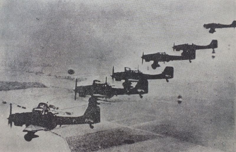 Niemieckie samoloty gdzieś nad Narwią