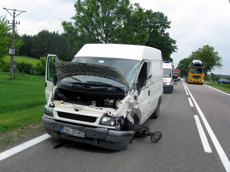 Niedmal w tym samym miejscu doszło do wypadku w czerwcu br. (suchowola.osp.org.pl)
