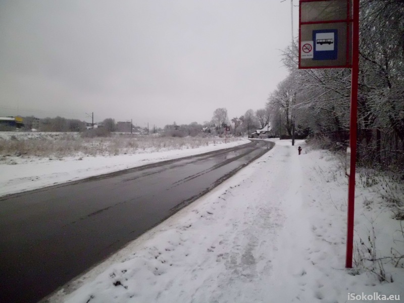 Przystanek autobusowy na Zabrodziu (iSokolka.eu)