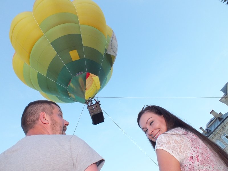 Lot balonem na uwięzi. Jedna z atrakcji Festiwalu (iSokolka.eu)