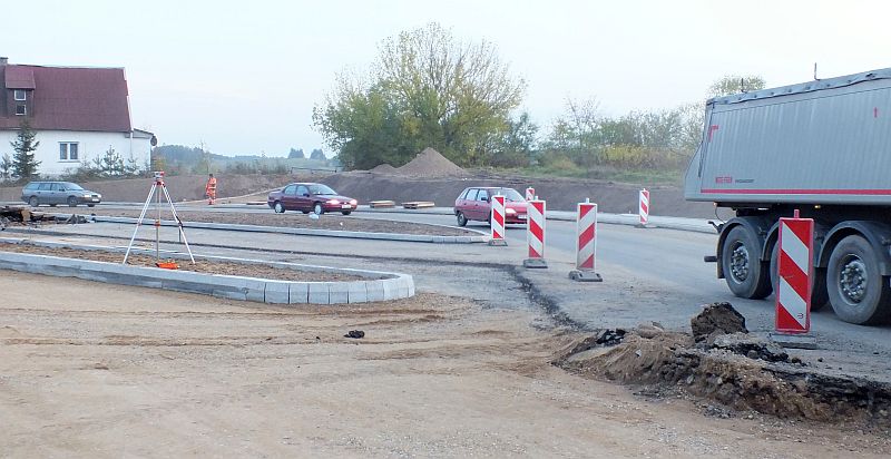 Budowa zatoki na wagę. Zdjęcie z października 2012 (iSokolka.eu)