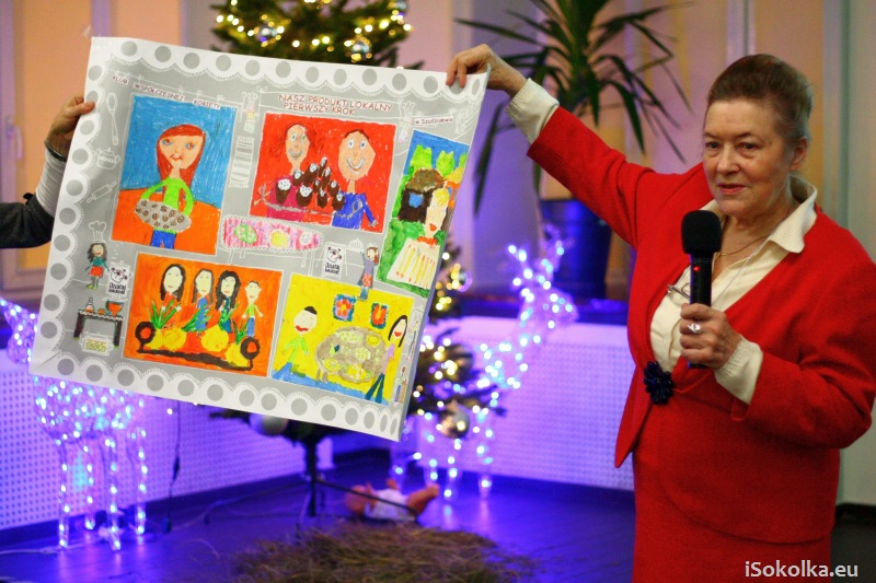 Maria Talarczyk prezentowała zwycięski plakat (iSokolka.eu)