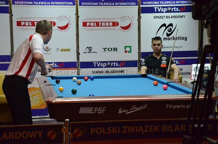 Konrad Piekarski w ćwierćfinałowym pojedynku z Mariuszem Skonecznym 