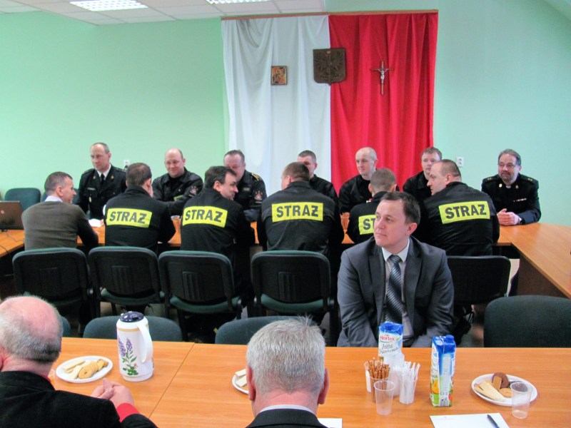 W spotkaniu wzięli też udział samorządowcy (KP PSP w Sokółce)