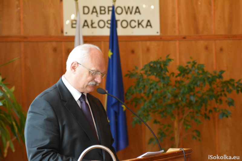 Burmistrz Dąbrowy Białostockiej Tadeusz Ciszkowski (iSokolka.eu)