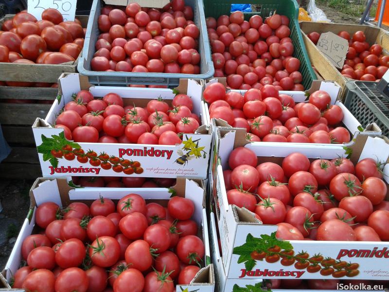 Pomidory można było kupić za 2,50 zł za kilogram (iSokolka.eu)