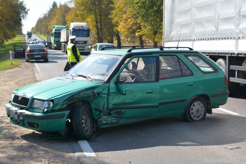 Skoda po wypadku (iSokolka.eu)