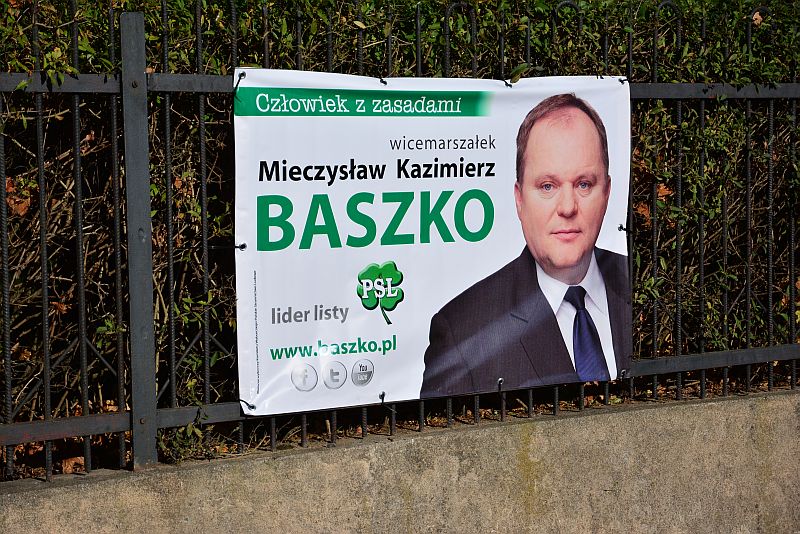 Plakat wyborczy Mieczysława Baszki (iSokolka.eu)