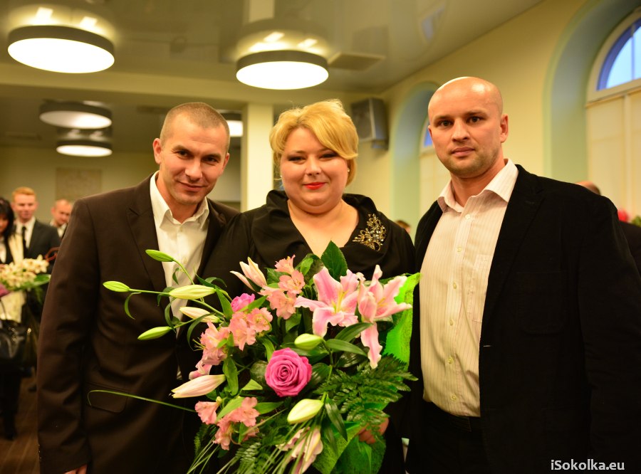 Od lewej: Piotr Rygasiewicz, Ewa Kulikowska i Tomasz Potapczyk (iSokolka.eu)