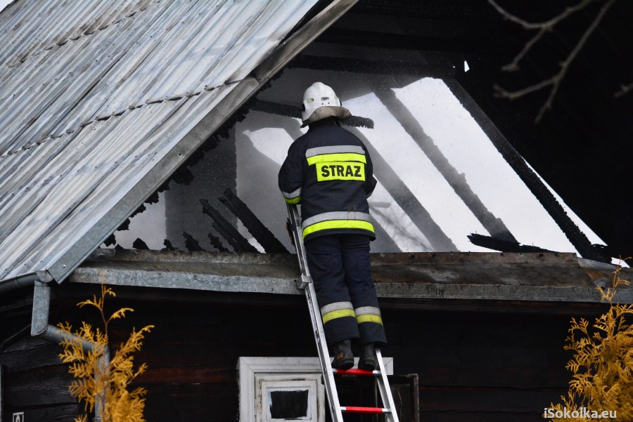 Pożar gasiło pięć zastępów strażaków (iSokolka.eu)