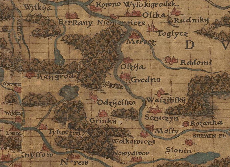 Fragment mapy z 1562 roku (niezlomni.com)