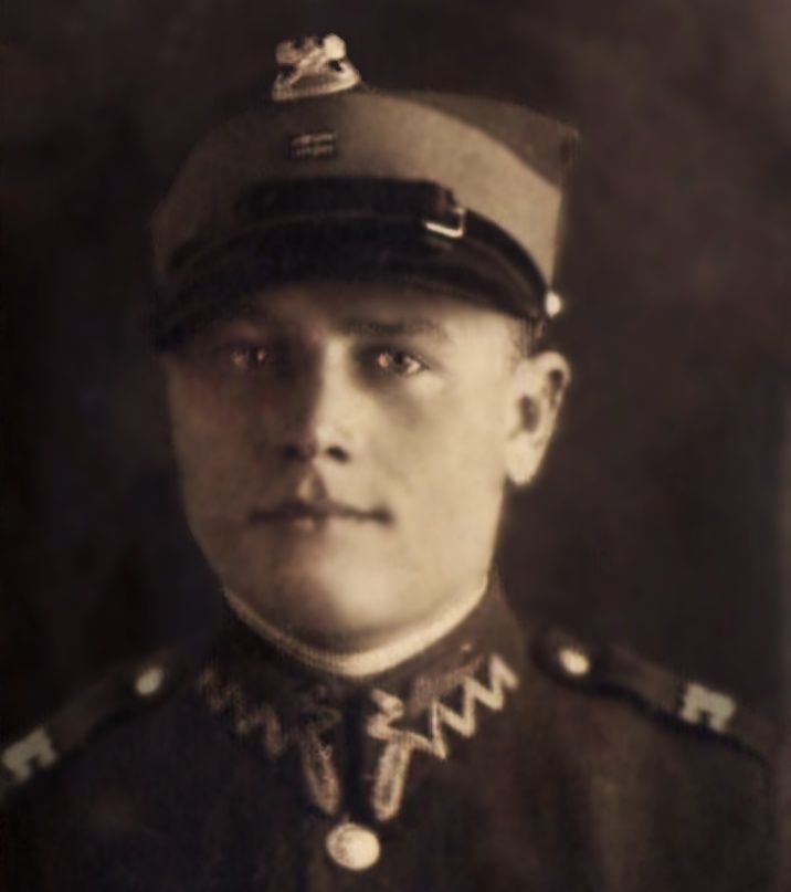 Wacław Fiedorowicz w mundurze ułana 